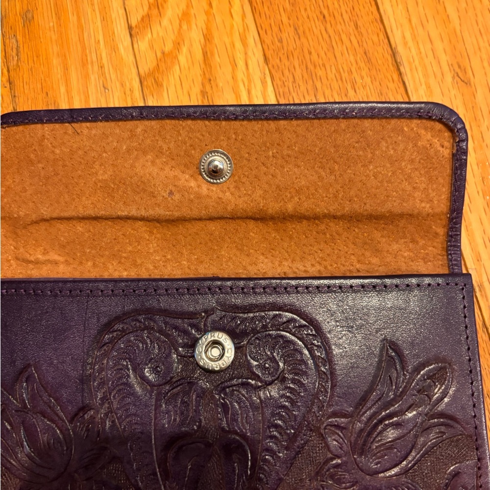 Purple Leather Clutch - Picture 2 of 7